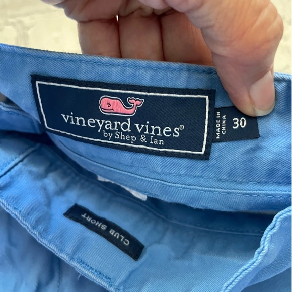 Mens Vineyard Vines Blue Flat Front Club Shorts - Picture 4 of 4